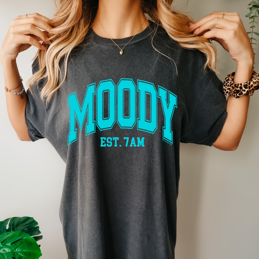 ORIGINAL FIT Moody EST 7AM Short Sleeve Adult Tee