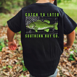 Bass Catch Ya Later Boys Short Sleeve