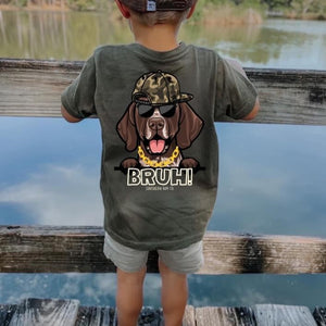 Bruh GSP Dog Short Sleeve Kids Tee