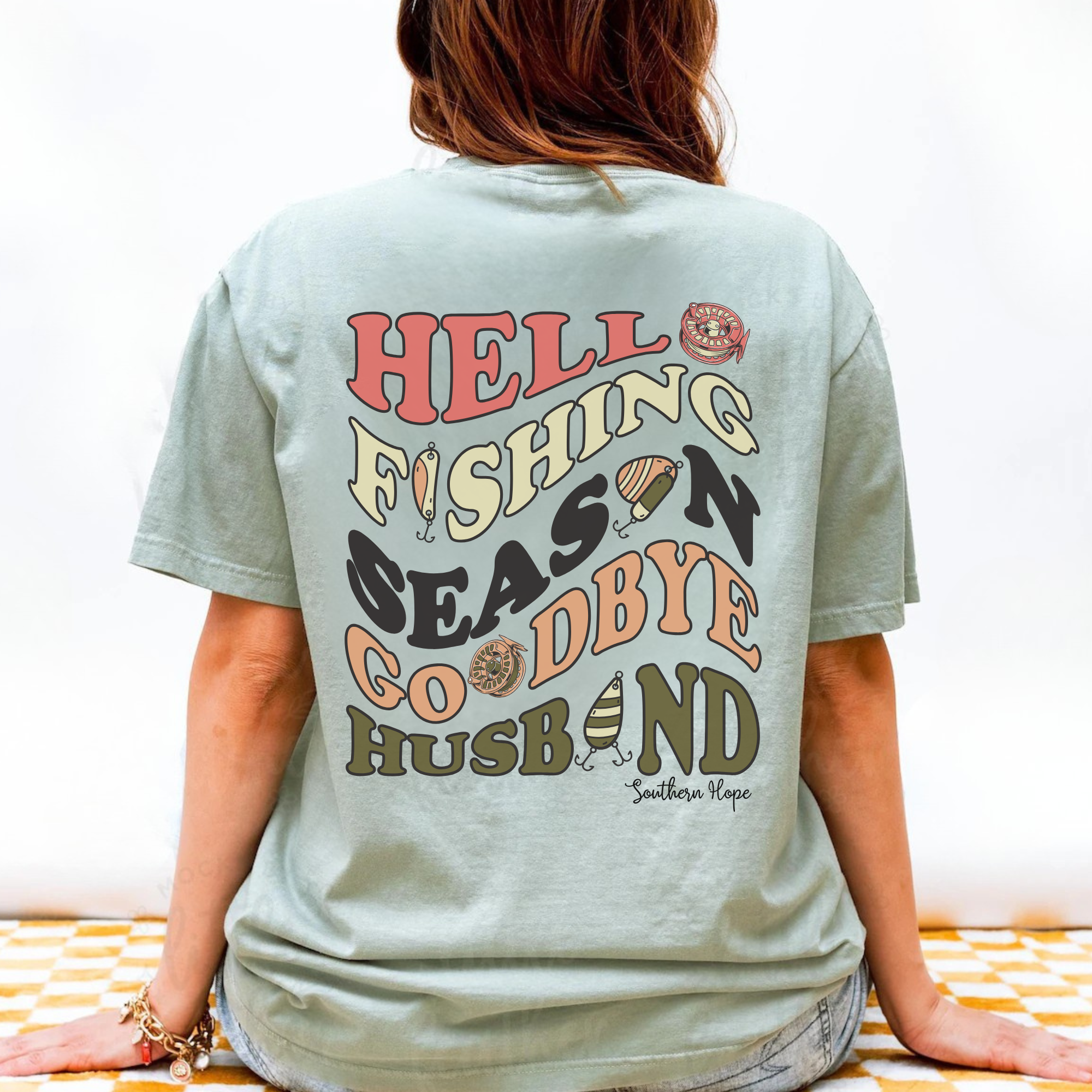 Hello Fishing Season Adult’s Short Sleeve Shirt – Southern Boy Co.