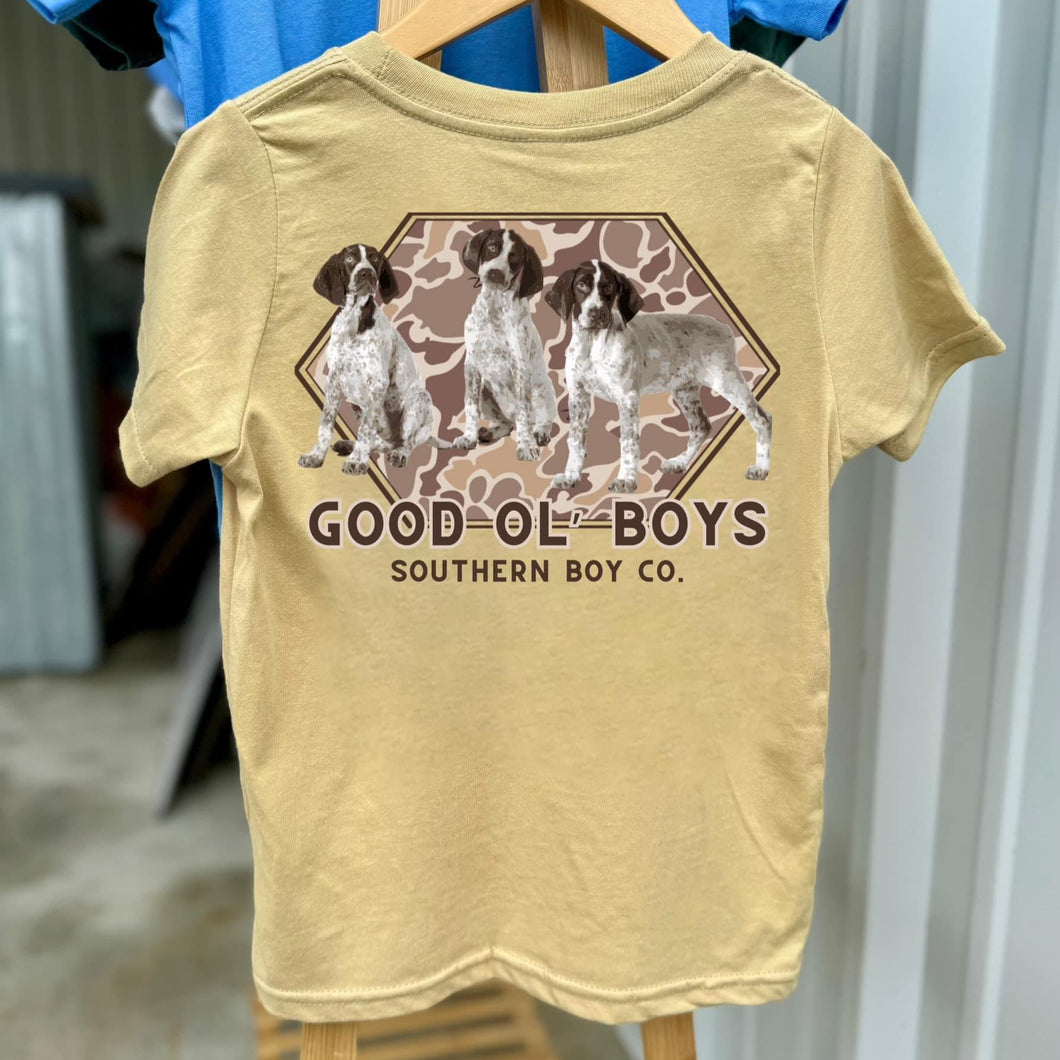 Good Ol’ Boys GSP Puppies Short Sleeve Kids Tee