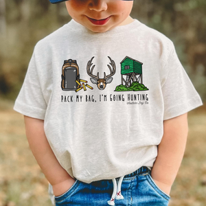 I'm Going Hunting Short Sleeve Kids Tee