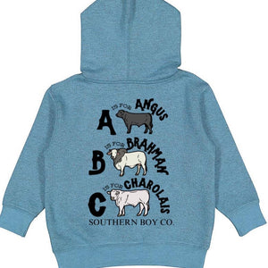 (HOODIE) ABC Cows Kids Hoodie