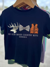 Load image into Gallery viewer, So God Made Country Boys Short Sleeve Kids Tee
