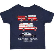 Load image into Gallery viewer, Navy First Responder Short Sleeve Kids Tee
