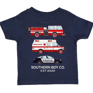 Navy First Responder Short Sleeve Kids Tee