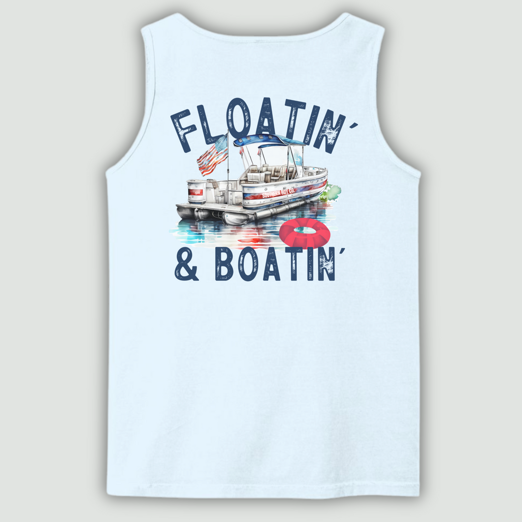 (TANK) Floatin' and Boatin' Short Sleeve Adult Tee