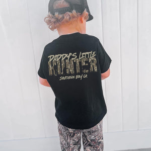 Camo Daddy's Little Hunter Short Sleeve Kids Tee