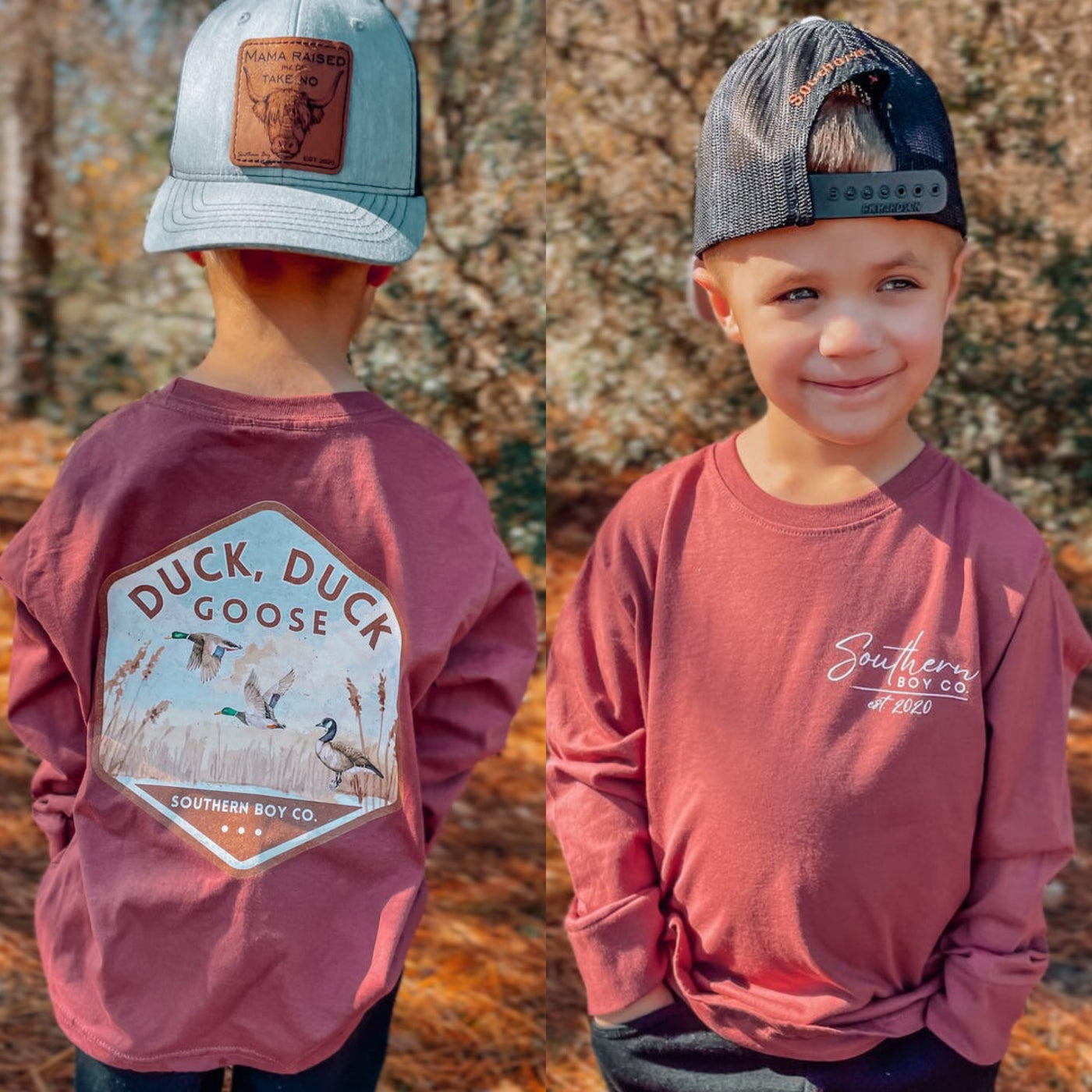 Duck Duck Goose Long Sleeve Kids Tee