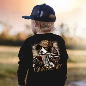 Spaniel Country Boy Fleece Sweatshirt