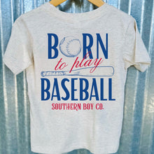 Load image into Gallery viewer, Born To Play Baseball Short Sleeve Kids Tee
