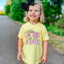 Load image into Gallery viewer, (BLUE) Easter Is For Jesus Front Short Sleeve Girls Tee
