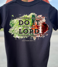 Load image into Gallery viewer, Football Do It for the Lord Short Sleeve Kids Tee
