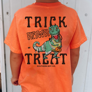 Trick-Rawr-Treat Short Sleeve Kids Tee