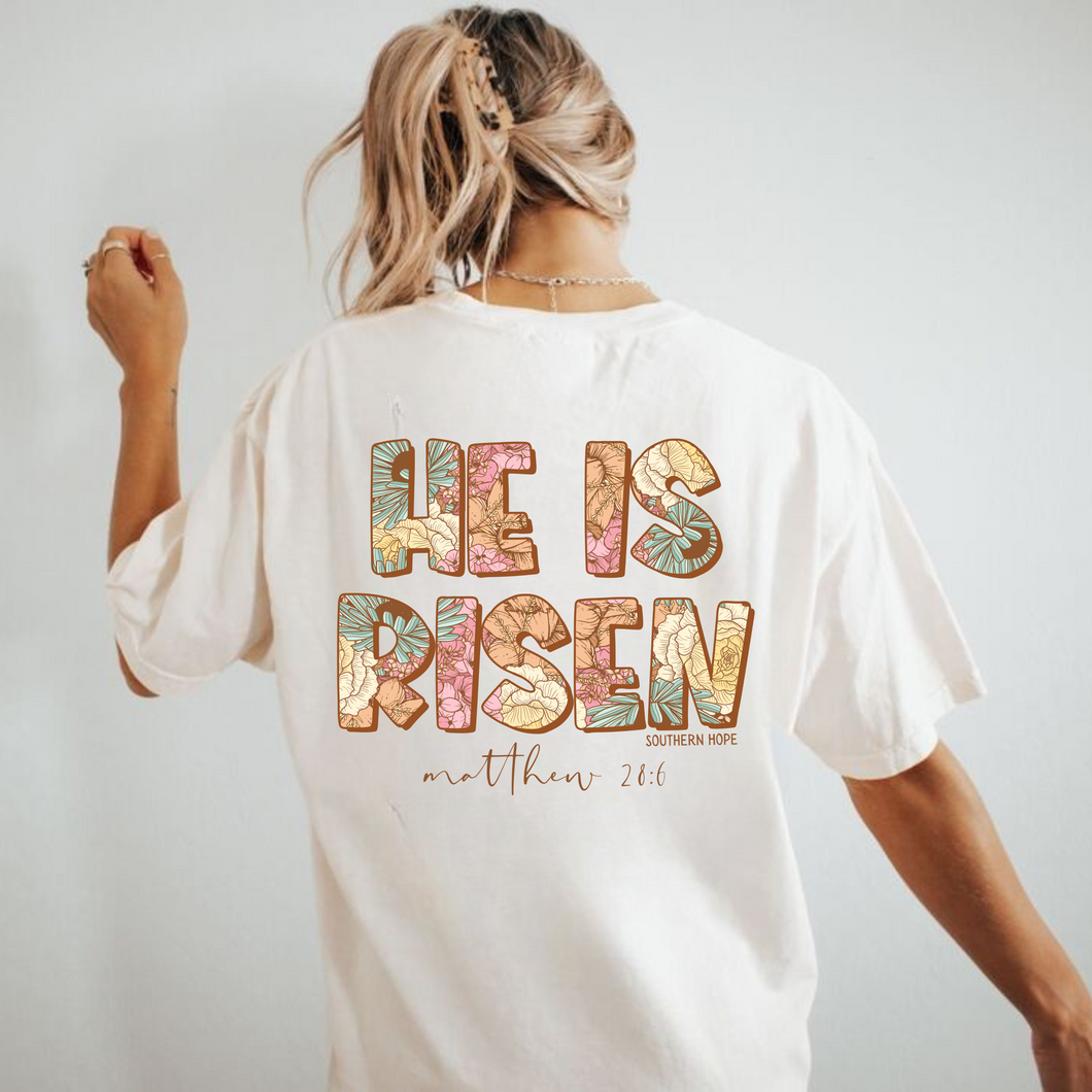 He Is Risen Short Sleeve Adult Tee