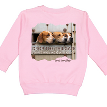 Load image into Gallery viewer, (SWEATSHIRT) PINK Drop The Tailgate GIRLS Fleece Sweatshirt
