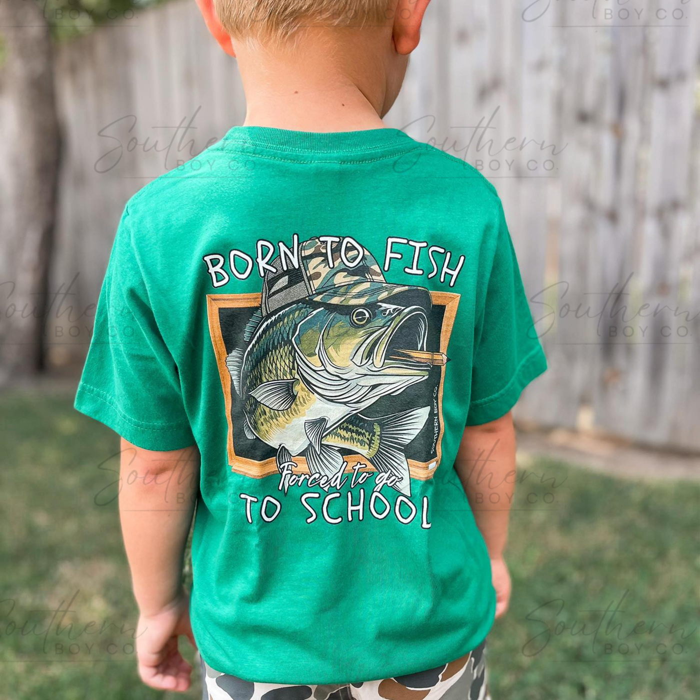 Born to Fish Boy’s Short Sleeve Shirt