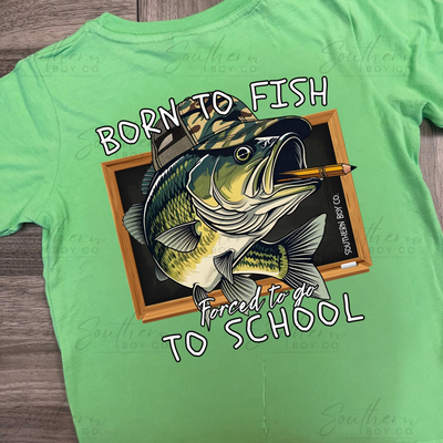 Born to Fish Boy’s Short Sleeve Shirt