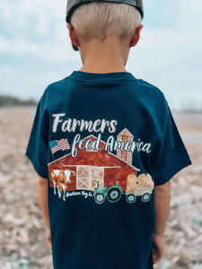 Farmers Feed America Short Sleeve Kids Tee