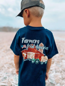 Farmers Feed America Short Sleeve Kids Tee