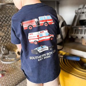 Navy First Responder Short Sleeve Boys Shirt