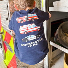 Load image into Gallery viewer, Navy First Responder Short Sleeve Boys Shirt
