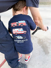 Load image into Gallery viewer, Navy First Responder Short Sleeve Boys Shirt
