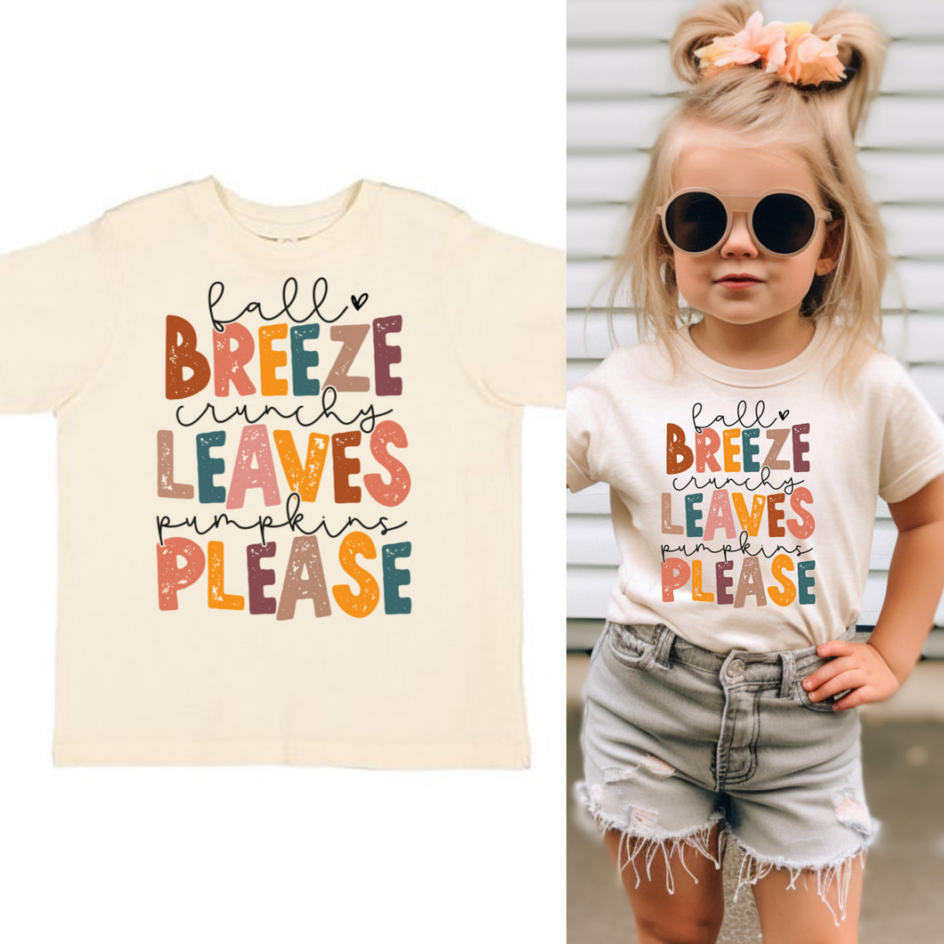 Pumpkins Please Short Sleeve Kids Tee