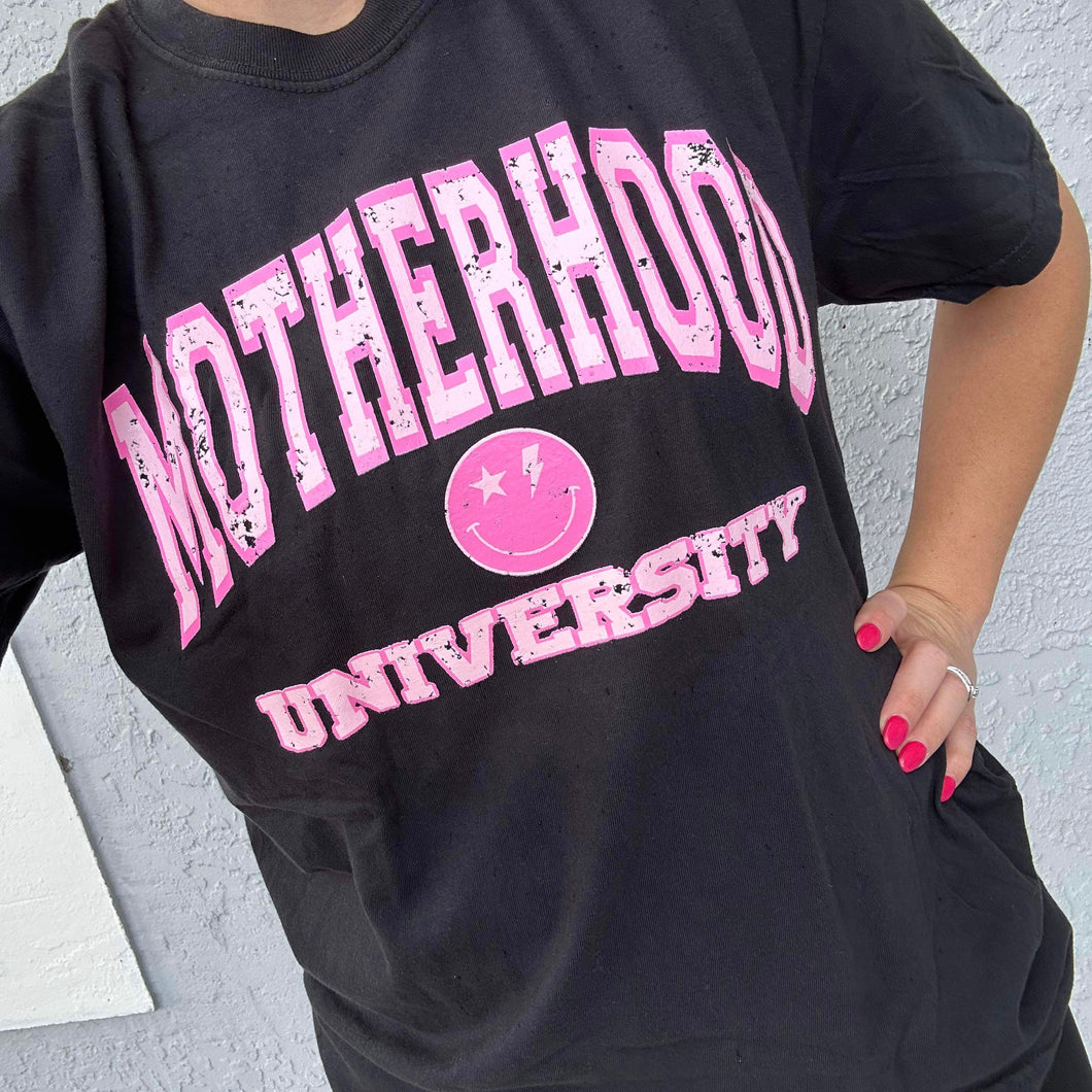 Motherhood University Short Sleeve Adult Tee