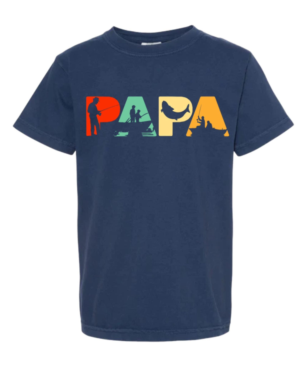 Papa (Fishing) Short Sleeve Adult Tee