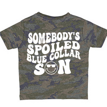 Load image into Gallery viewer, (Short) Camo Blue Collar SON Kids Tee
