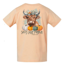 Load image into Gallery viewer, Sassy Little Pumpkin Short Sleeve Kids Tee
