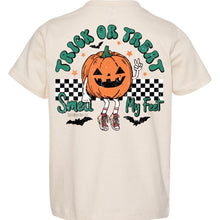 Load image into Gallery viewer, BOYS Trick or Treat, Smell My Feet Short Sleeve Kids Tee
