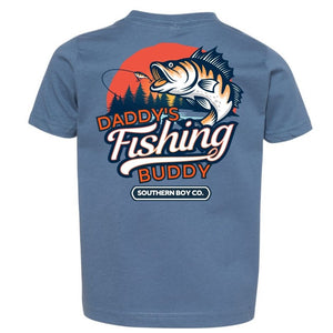 Daddy’s Fishing Buddy Short Sleeve Kids Tee (D)