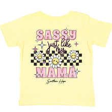 Load image into Gallery viewer, Sassy Like My Mama Short Sleeve Kids Tee (D)
