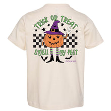 Load image into Gallery viewer, GIRLS Trick or Treat, Smell My Feet Short Sleeve Kids Tee
