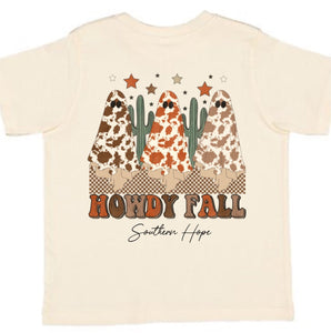 Howdy Cactus Short Sleeve Kids Tee