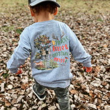 Load image into Gallery viewer, Deer Stand Christmas Long Sleeve Kids Tee
