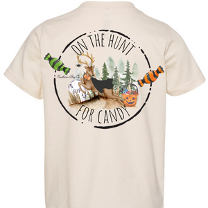 On The Hunt For Candy Short Sleeve Kids Tee