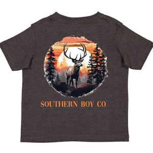 Elk Deer Short Sleeve Kids Tee (D)