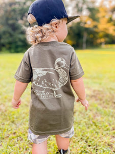 Sketch Duck Short Sleeve Kids Tee