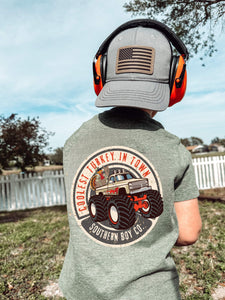 Turkey Truck Short Sleeve Kids Tee