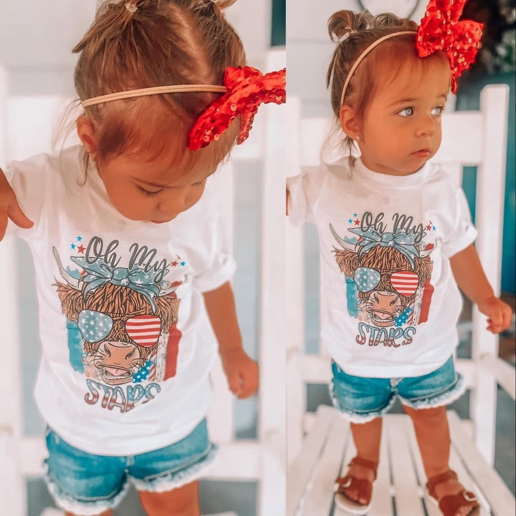 Oh My Stars Short Sleeve Girls Tee (D)