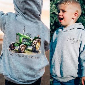 SBC Green Tractor Kids Hoodie