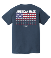 Load image into Gallery viewer, American Made Fish Flag Short Sleeve Kids Tee
