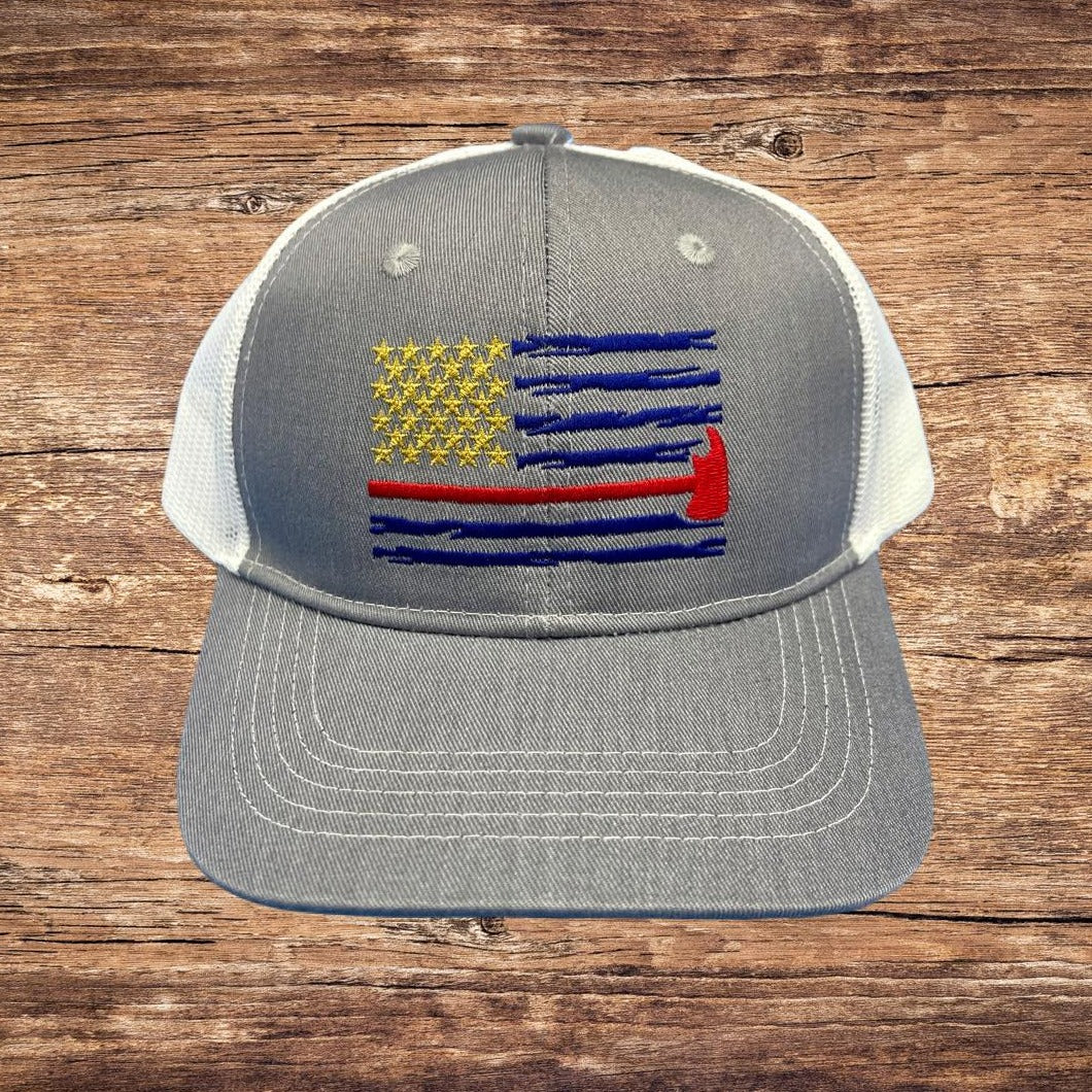 Firefighter Flag Kids Hat