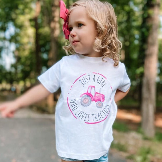 Just a Girl Short Sleeve Kids Tee (D)