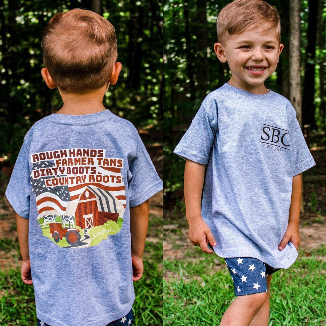 Country Roots Short Sleeve Kids Tee (D)