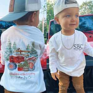 Christmas in the Country Long Sleeve Kids Tee