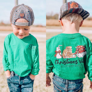 Christmas Vibes Long Sleeve Kids Tee